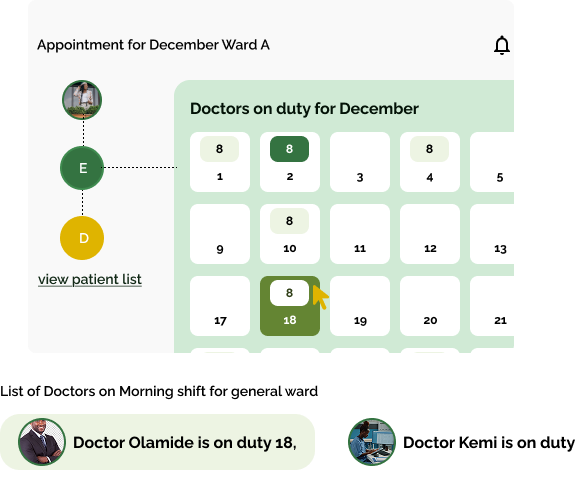 Appointments + telemedicine module